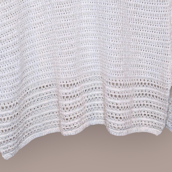 Tommy Bahama Shimmer Sand Dollar Linen Blend Tunic Cover-Up Soft Gold Small - Picture 5 of 14